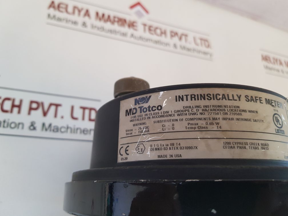 Md Totco B10049A-000636 Gauge