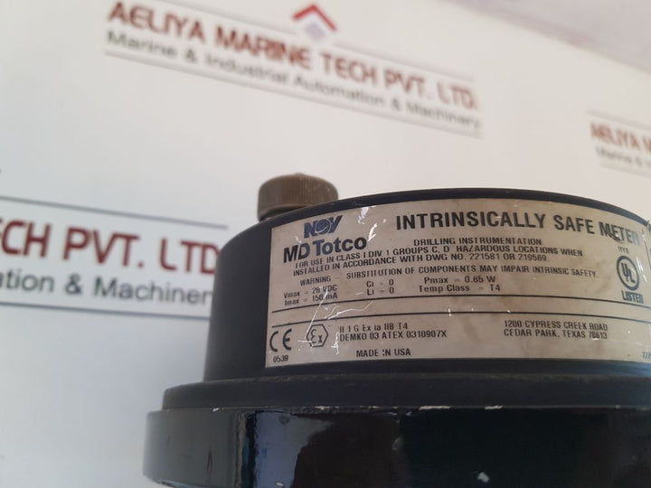 Md Totco B10049A-000636 Gauge