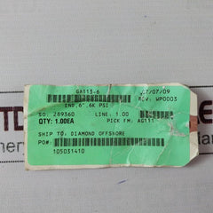 Md Totco Ga113-6 Nov-national Oilwell Varco Pressure Gauge