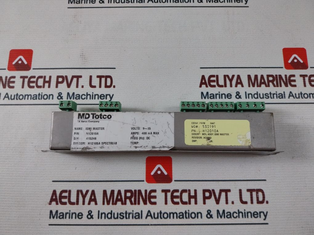 Md Totco H12010A Ismi Master 400Amps 9-15Volts