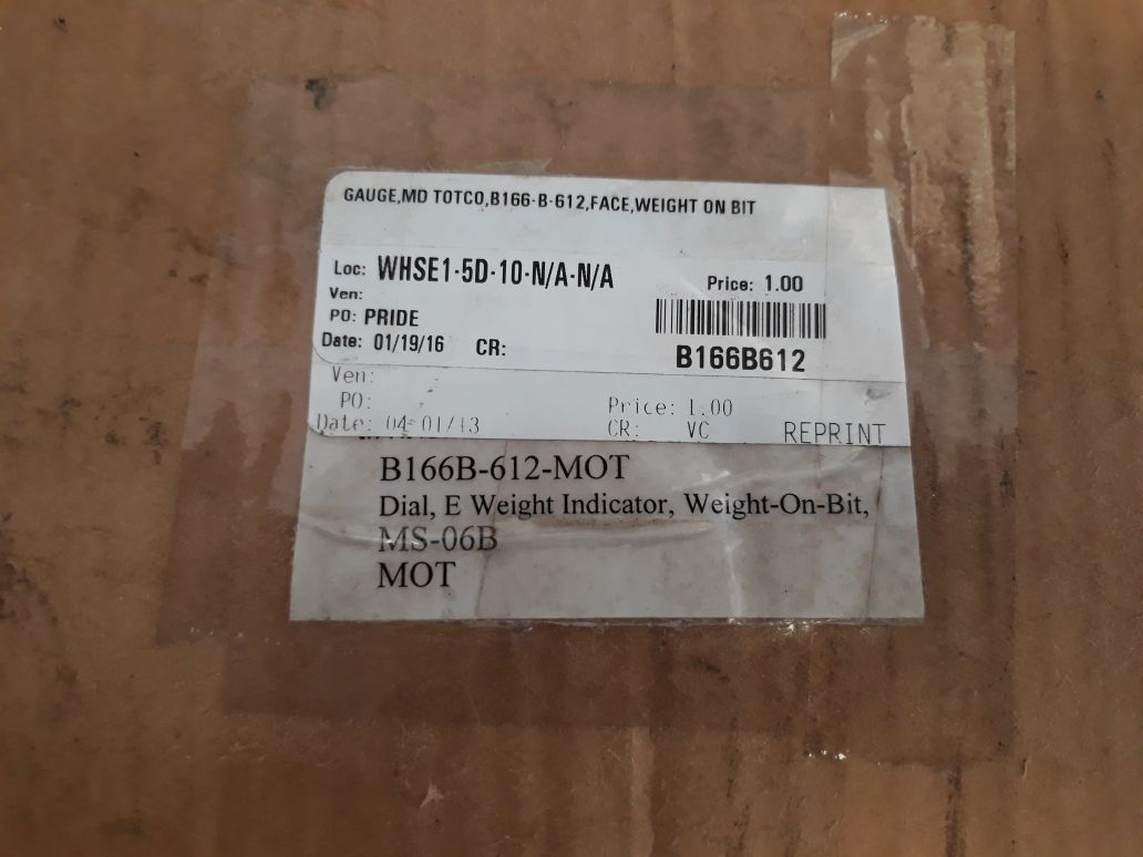 Md Totco Model 150 Weight Indicator