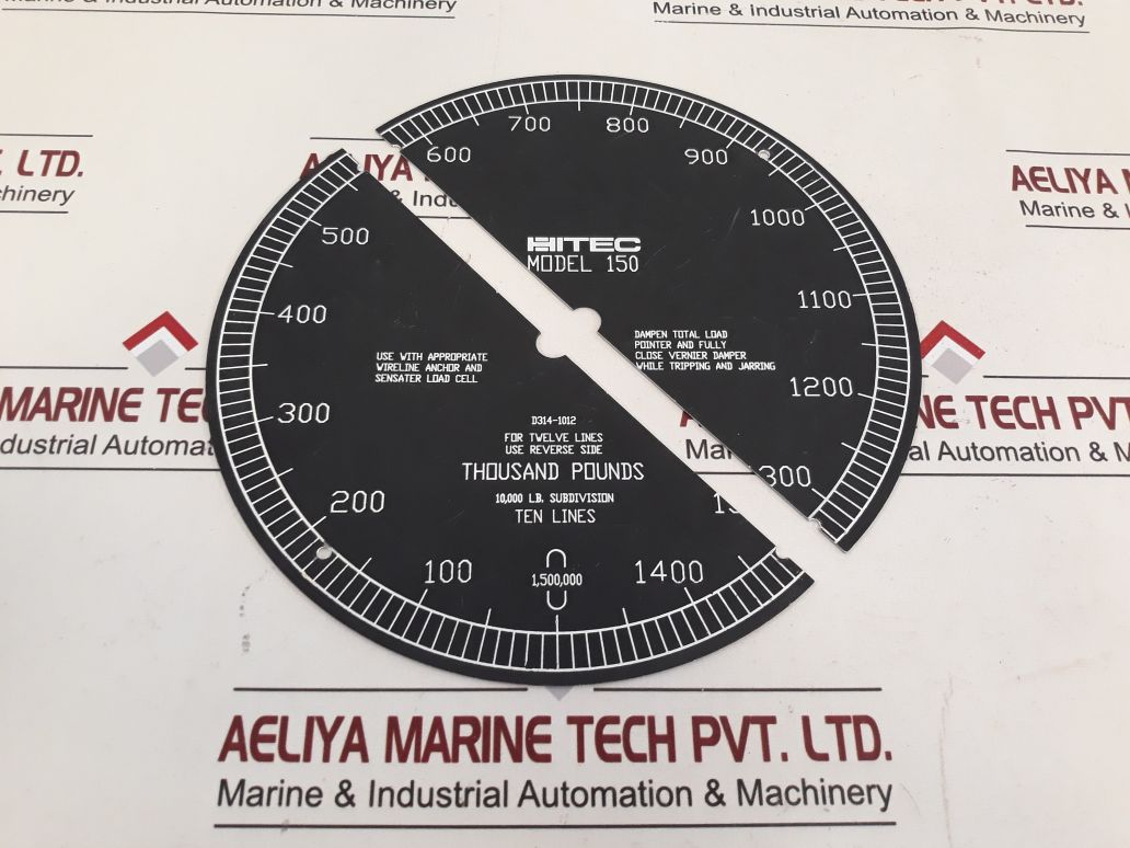 Md Totco Model 150 Weight Indicator – Aeliya Marine Tech®