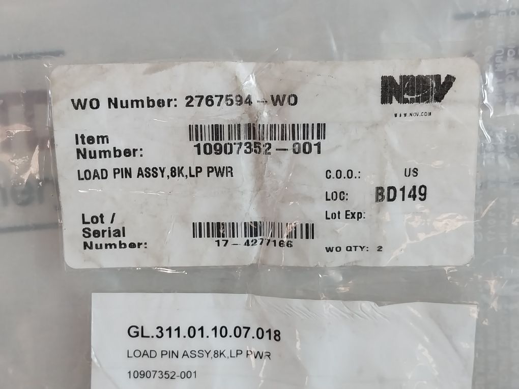 M/D Totco Nov Bendix Glenair Lpl-8K-e6184-01 Loop Powered Transducer