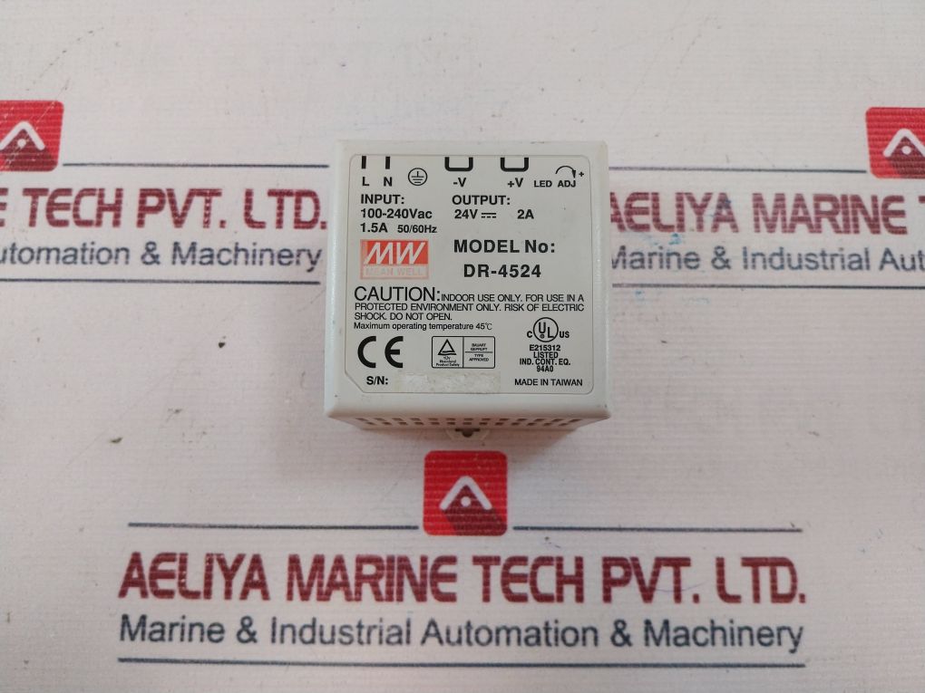 Mean Well Dr-4524 Din Rail Power Supply