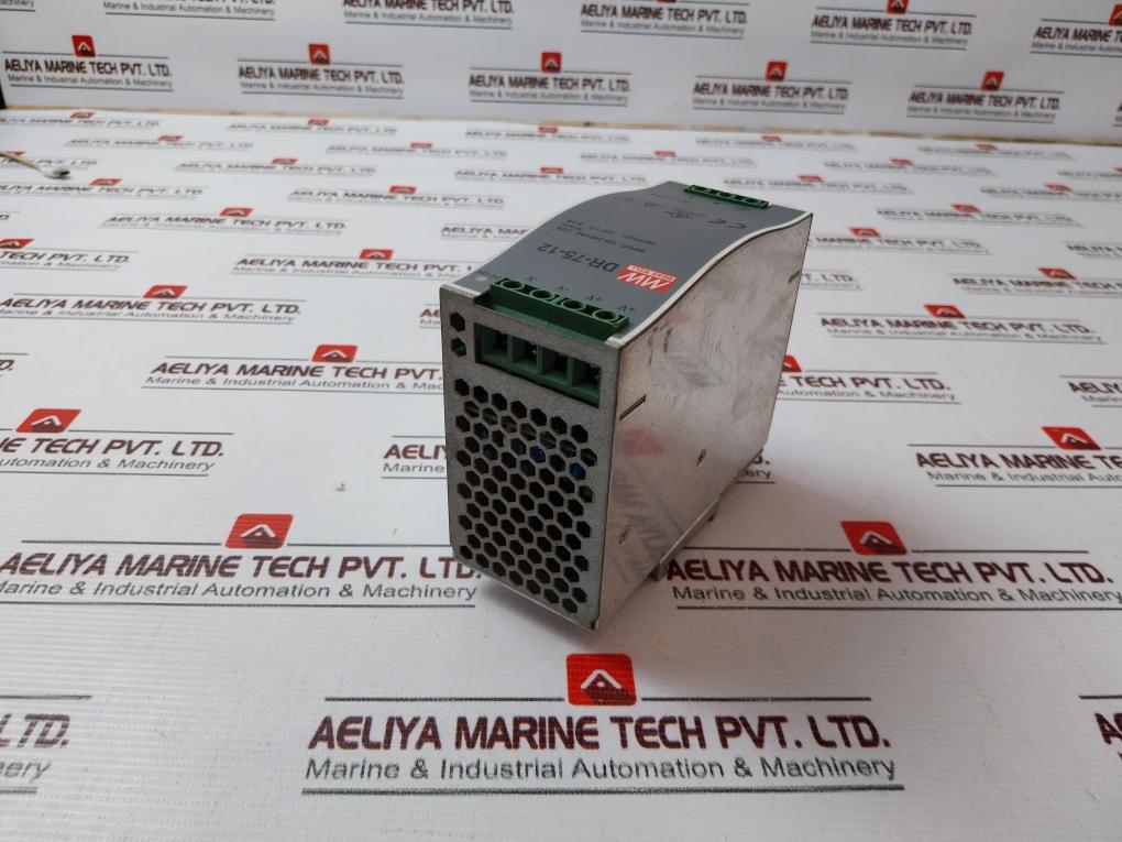 Mean Well Dr-75-12 Power Supply 100-240 Vac 2.0A 50/60Hz