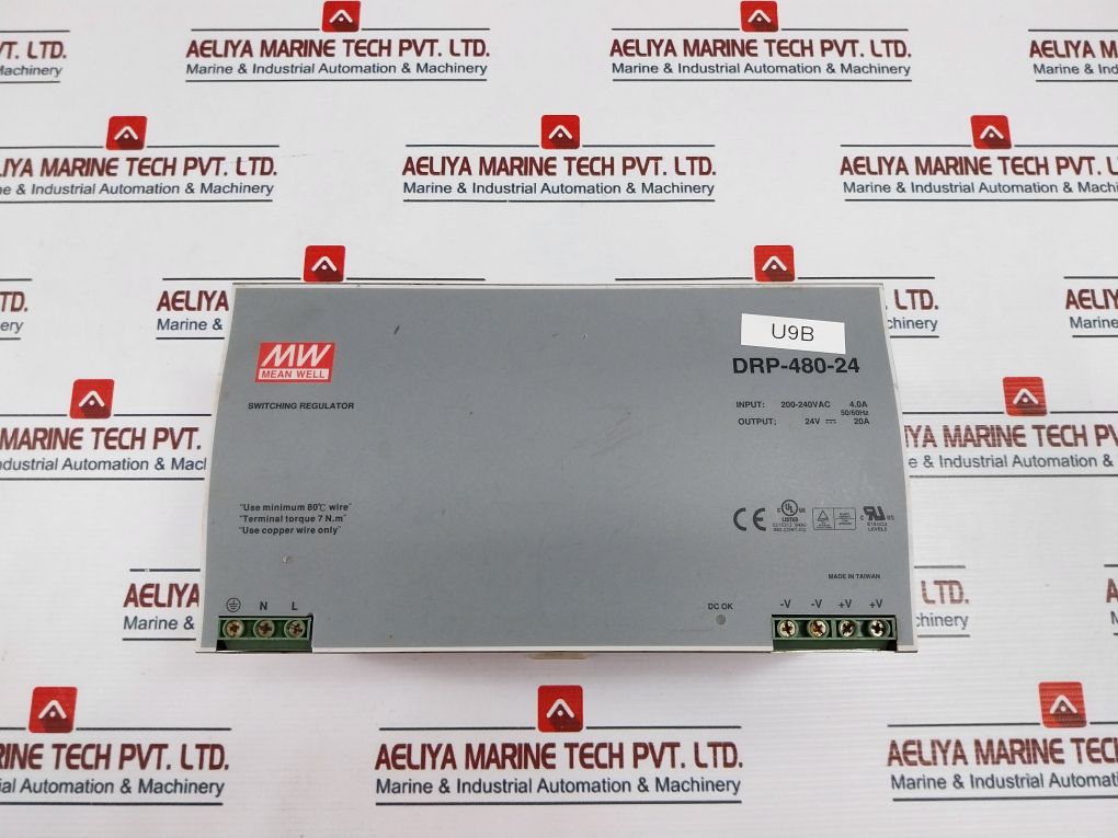 Mean Well Drp-480-24 Switching Regulator Power Supply 200-240Vac