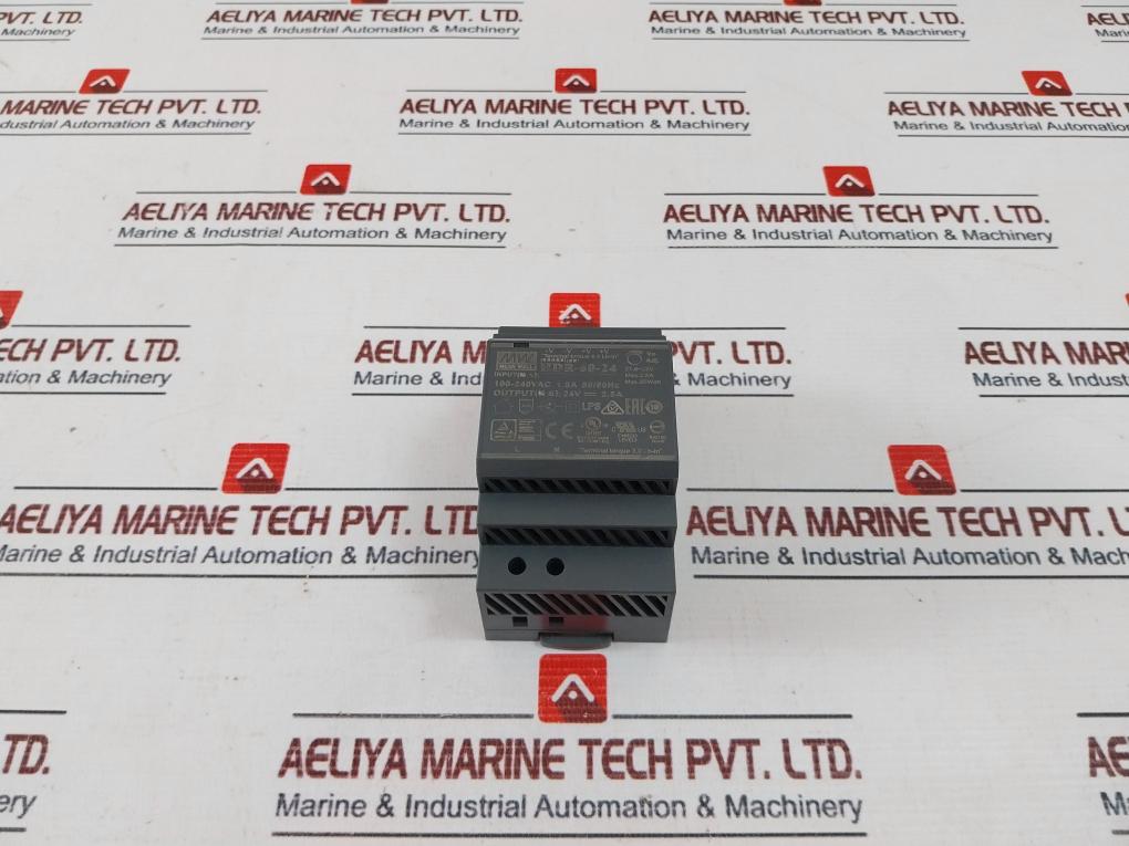 Mean Well Hdr-60-24 Power Supply 100-240Vac 1.8A 50/60Hz