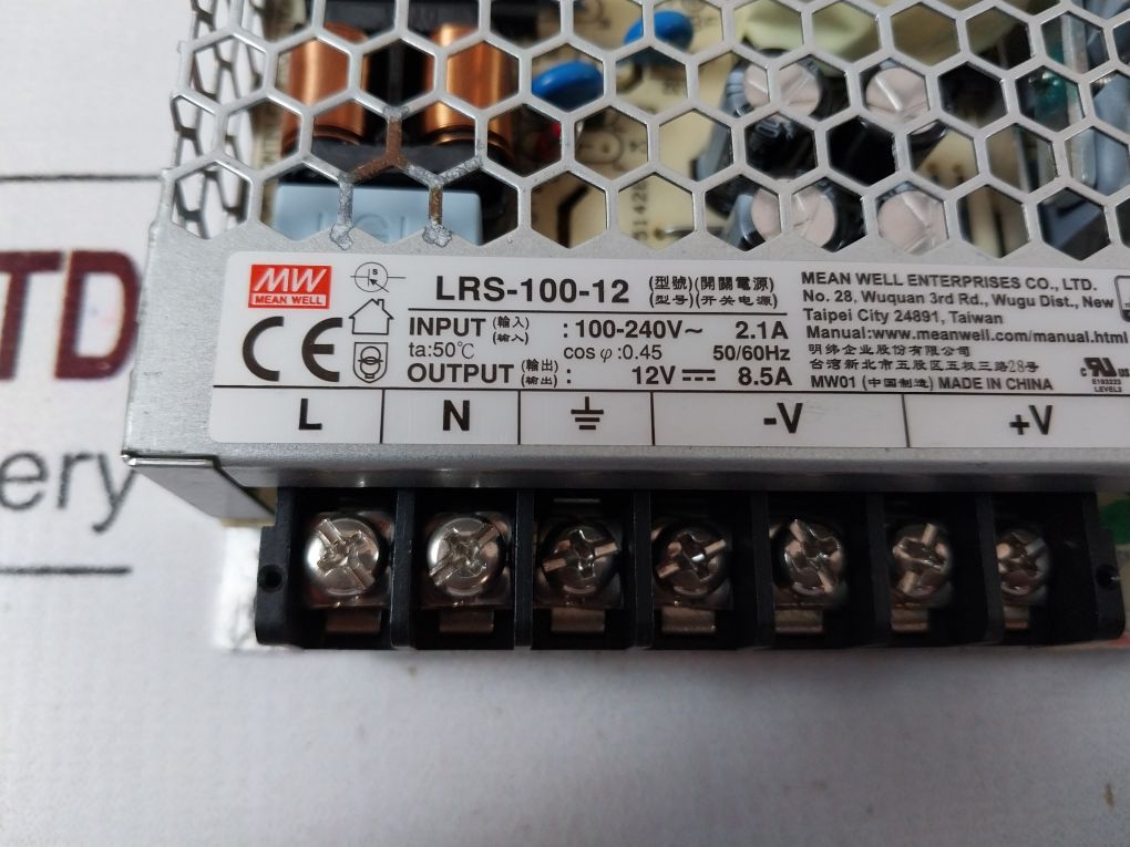 Mean Well Lrs-100-12 Power Supply