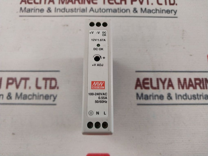 Mean Well Mdr-20-12 Din Rail Power Supply