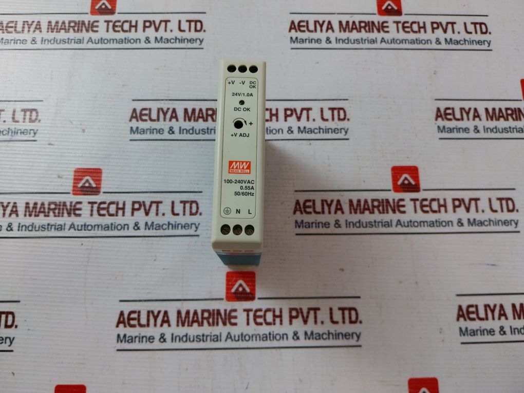 Mean Well Mdr-20-24 Ac To Dc Din-rail Power Supply 100-240Vac