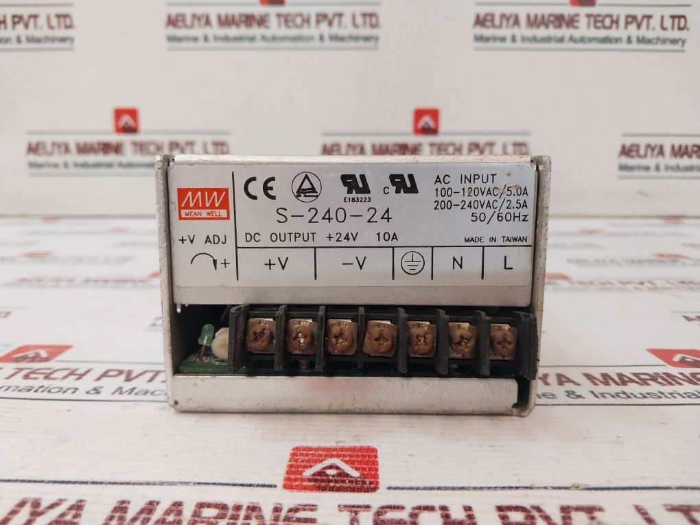 Mean Well S-240-24 Switching Power Supply 10A 24V