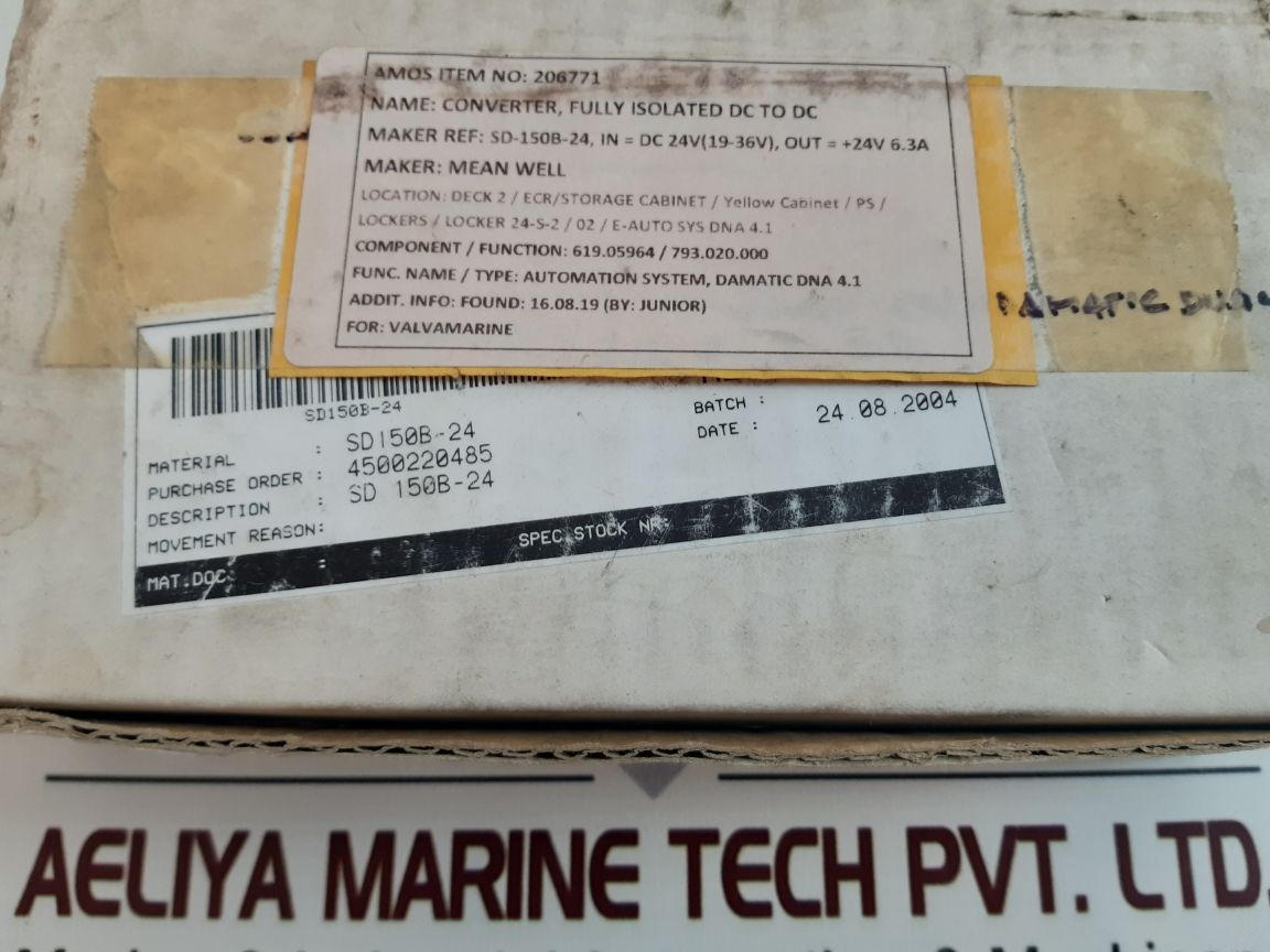 Mean Well Sd-150B-24 Fully Isolated Dc To Dc Converter
