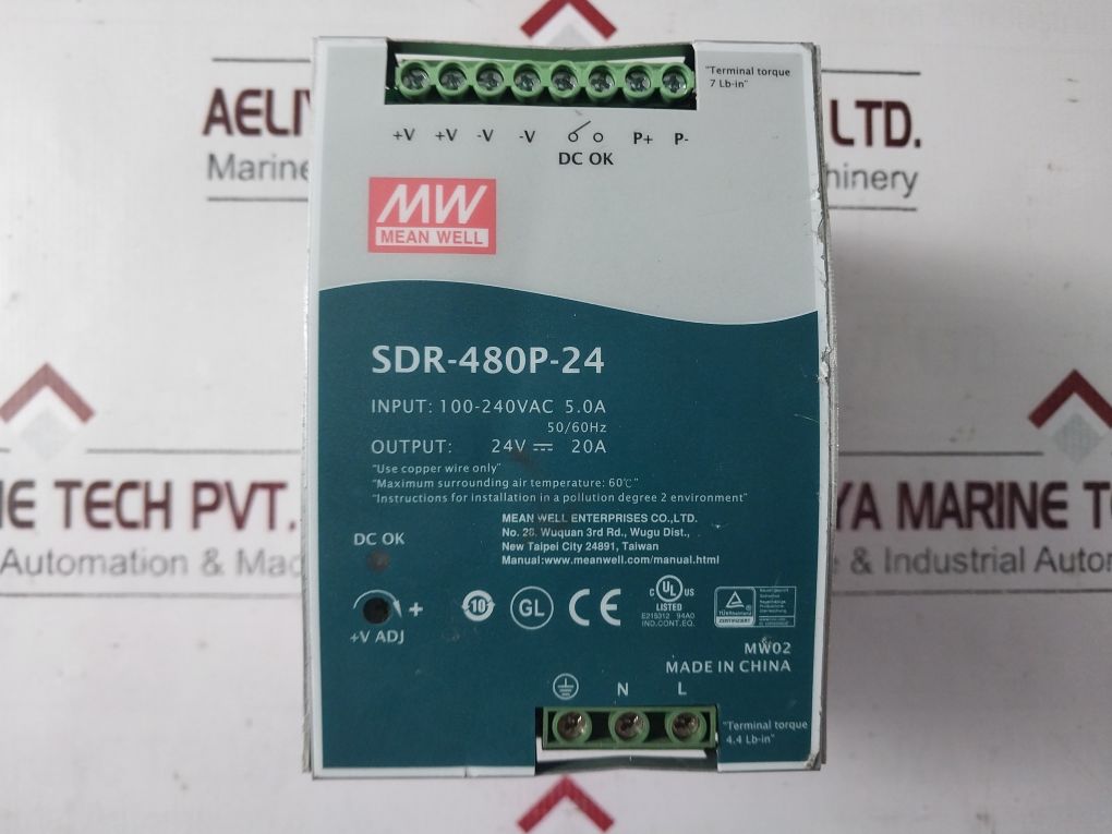 Mean Well Sdr-480P-24 Switching Power Supply