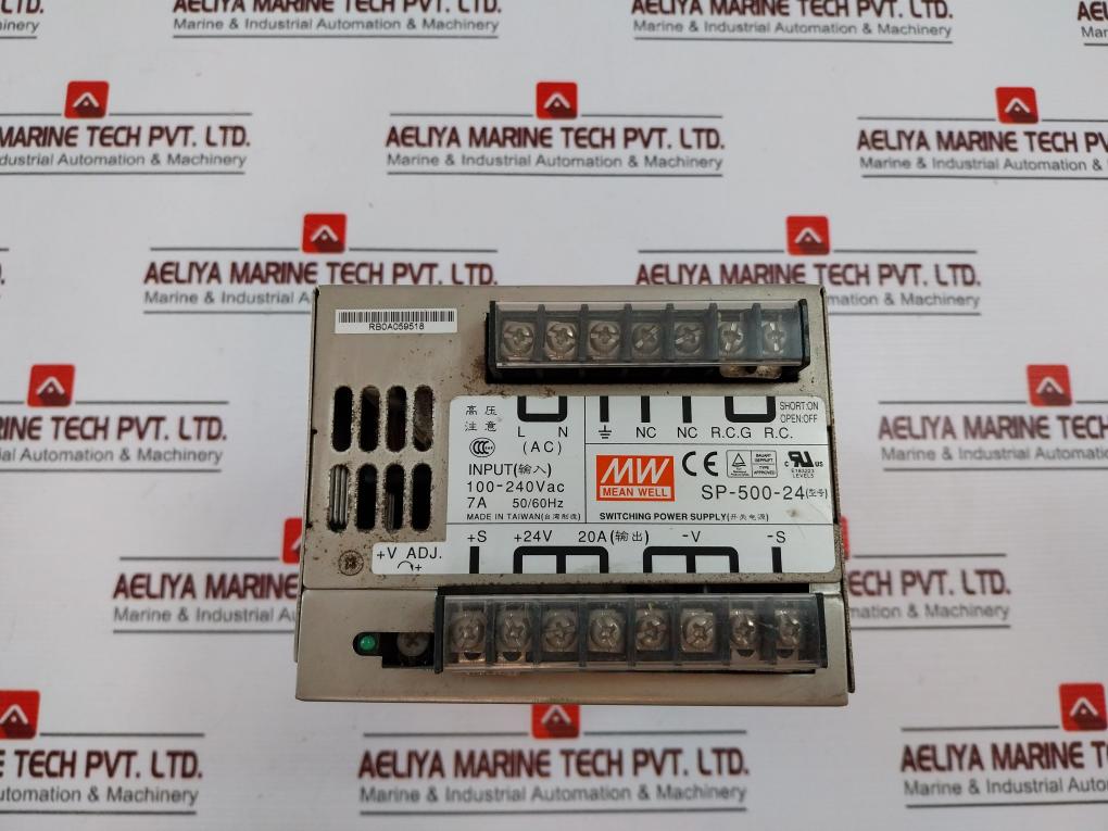 Mean Well Sp-500-24 Switching Power Supply 100-240Vac 7A 50/60Hz