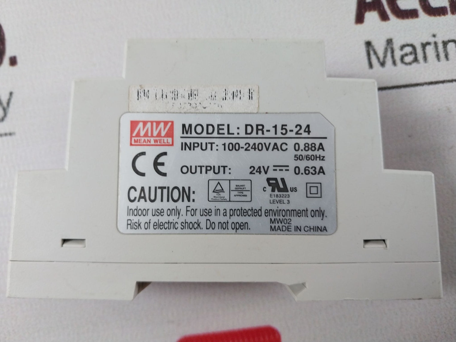 Mean Well Dr-15-24 Power Supply 100-240Vac 0.88A