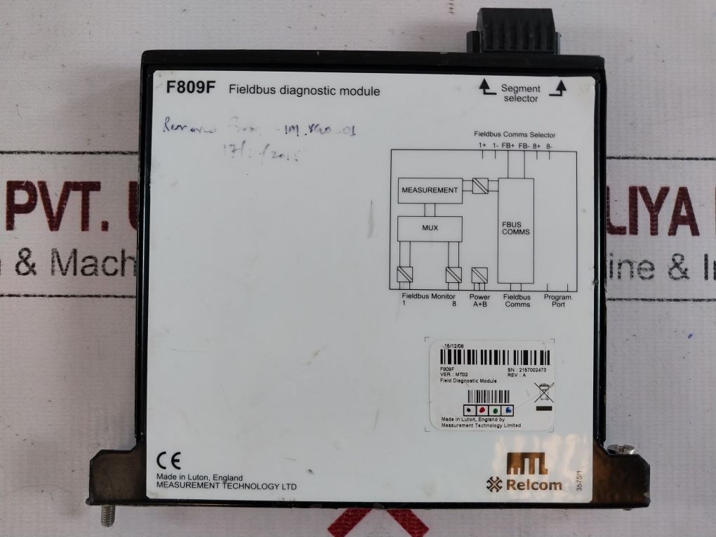 Measurement Technology F809F Fieldbus Diagnostic Module