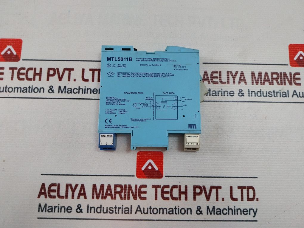 Measurement Technology Mtl5011B Proximity Switch Detector Interface