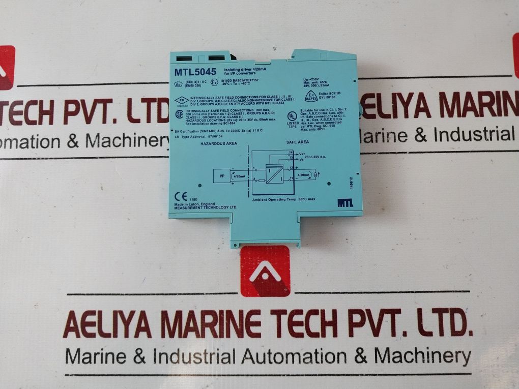 Measurement Technology Mtl5045 Isolating Driver 4/20Ma