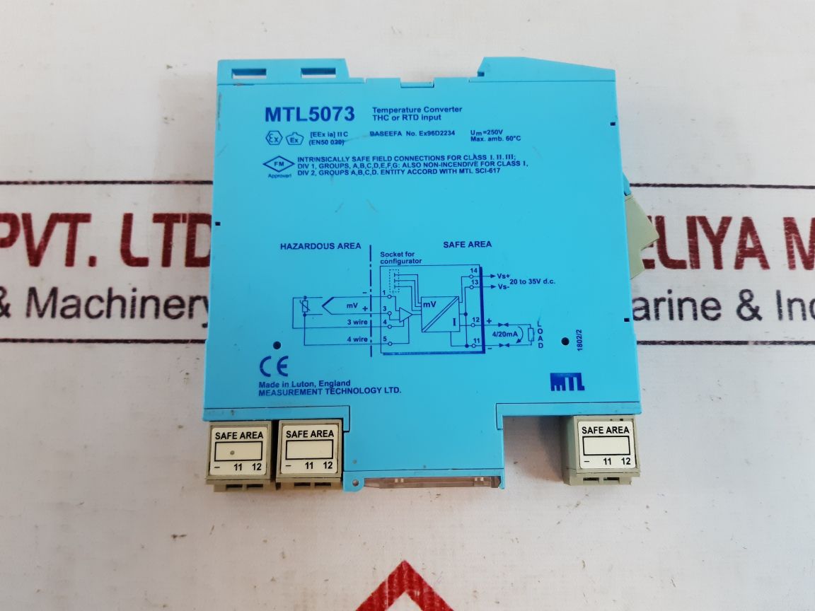 Measurement Technology Mtl5073 Temperature Converter 1802/2