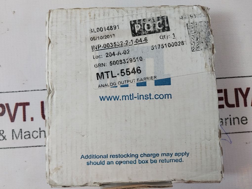 Measurement Technology Mtl5546 Isolating Driver 4/20Ma