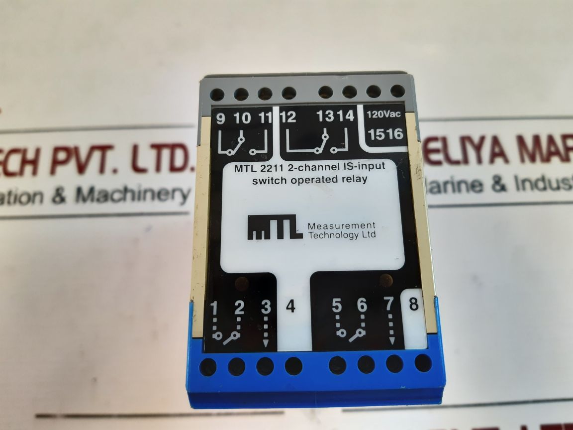 Mtl 2211 Measurement Technology Mtl 2211 2-channel Is-input Switch Operated Rela