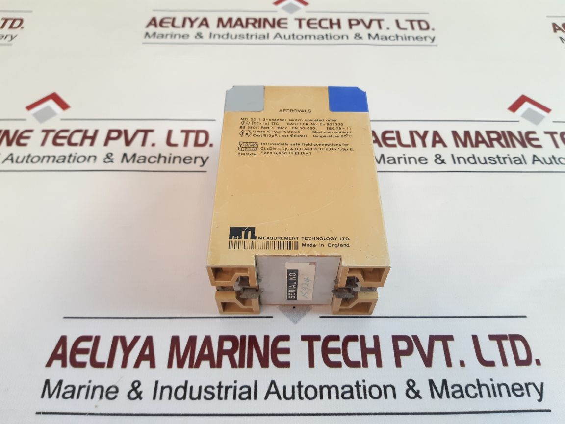 Measurement Technology Mtl 2211 2-channel Is-input Switch Operated Relay Free Sh
