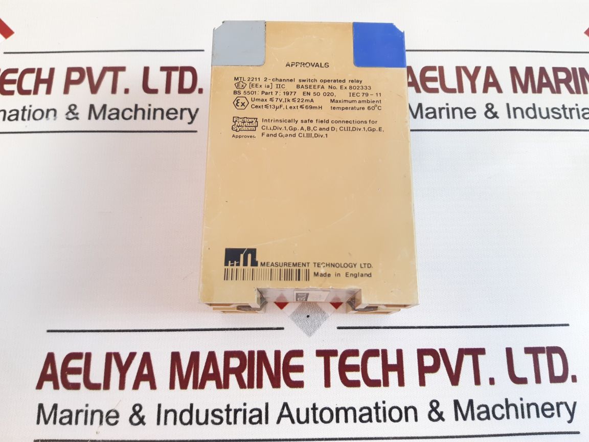 Measurement Technology Mtl 2211 2-channel Is-input Switch Operated Relay Free Sh
