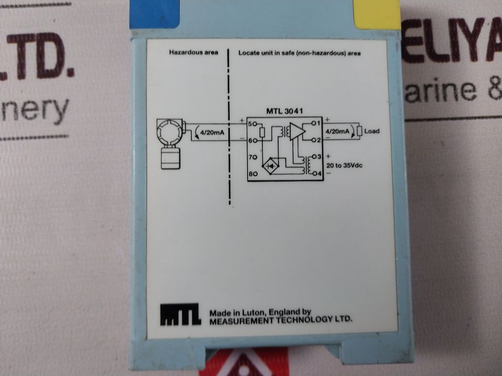 Measurement Technology Mtl 3041 4/20Ma Repeater Power Supply