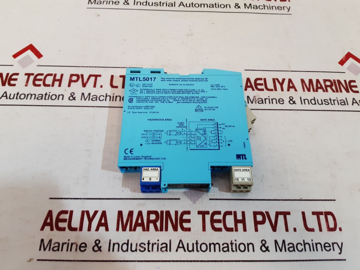 Measurement Technology Mtl 5017 Proximity Detector
