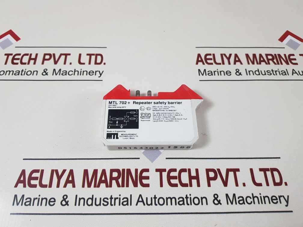 Measurement Technology Mtl 702+ Repeater Safety Barrier