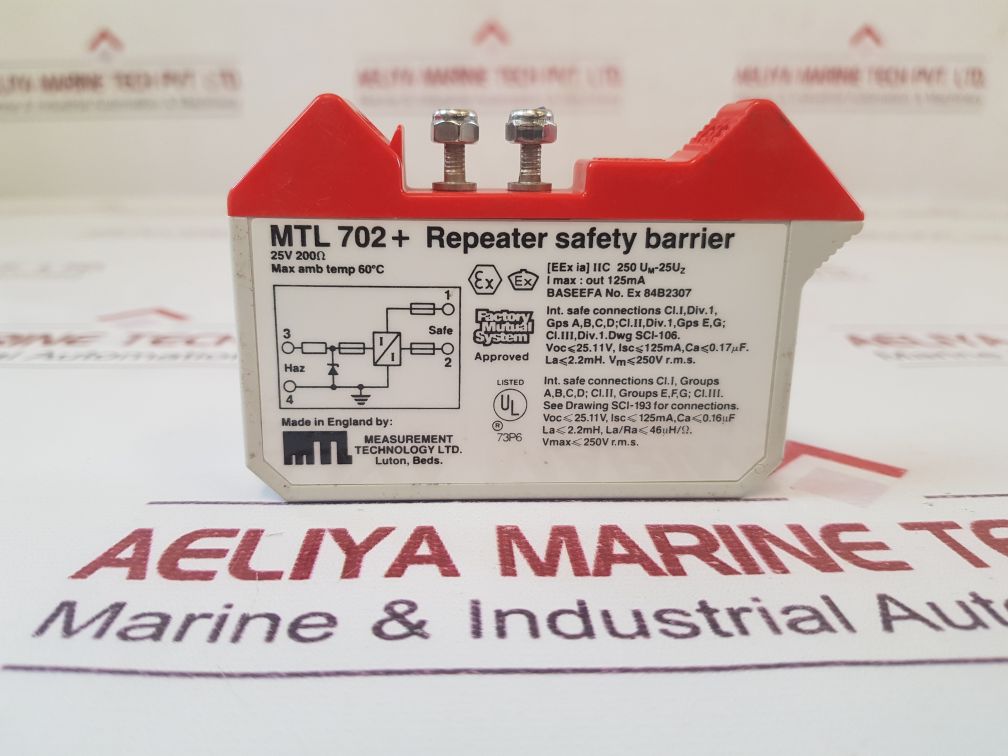 Measurement Technology Mtl 702+ Repeater Safety Barrier