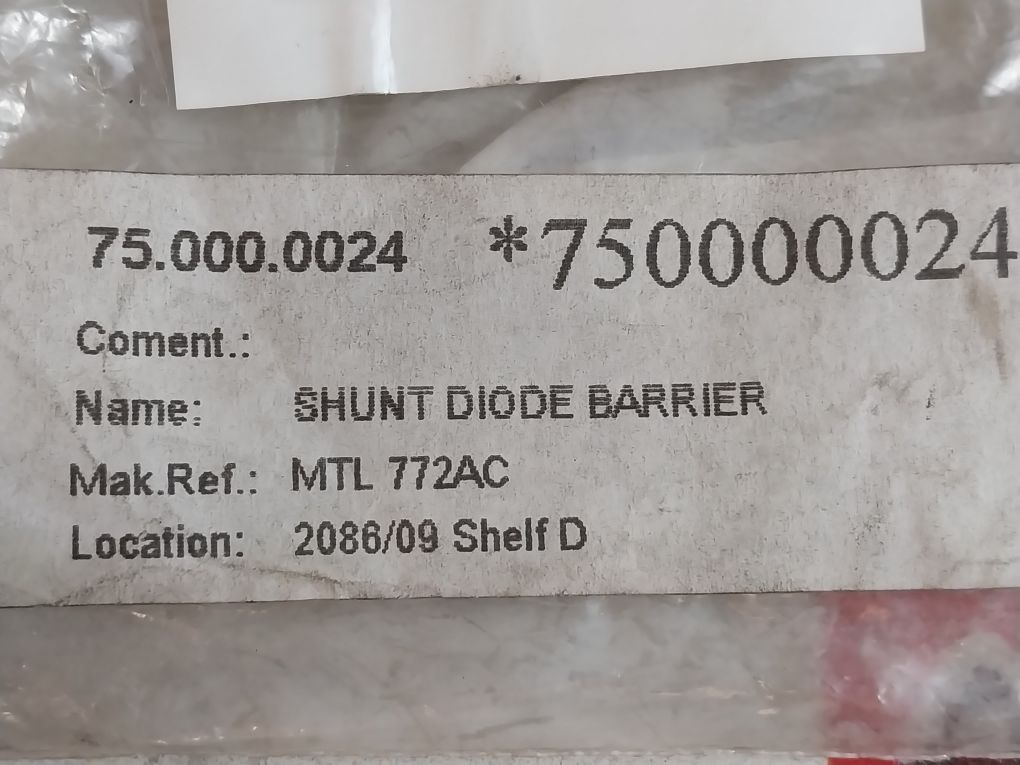 Measurement Technology Mtl 772 Ac Shunt-diode Safety Barrier