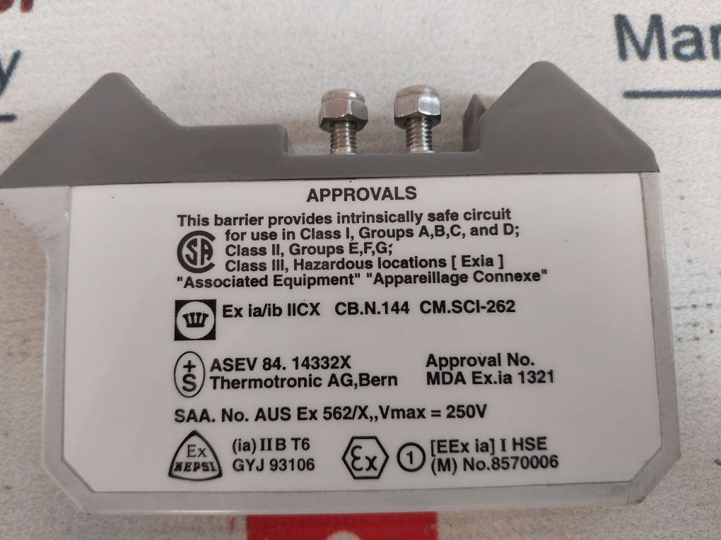 Measurement Technology Mtl 772 Ac Shunt-diode Safety Barrier