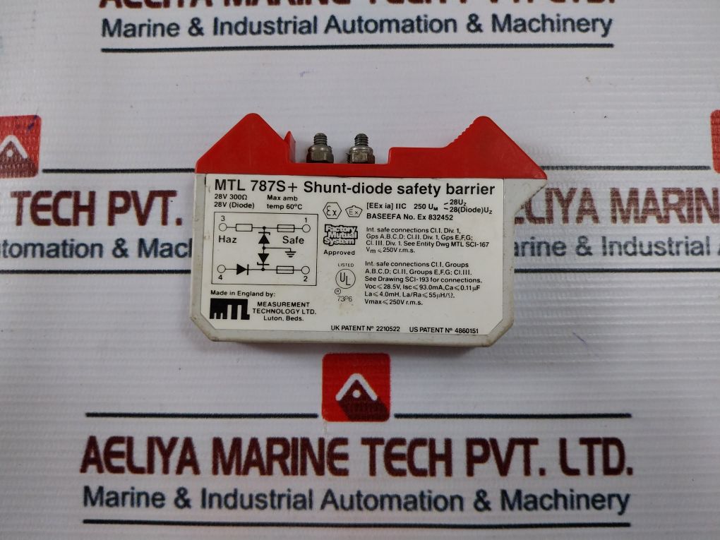 Measurement Technology Mtl 787S+ Shunt-diode Safety Barrier 28V 60°C