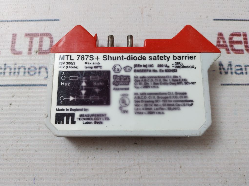 Measurement Technology Mtl 787S+ Shunt-diode Safety Barrier 300Ω