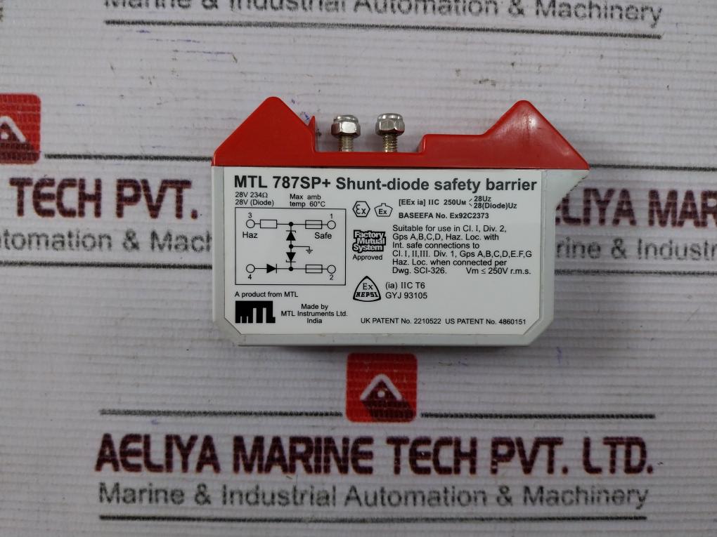 Measurement Technology Mtl 787Sp+ Shunt-diode Safety Barrier 