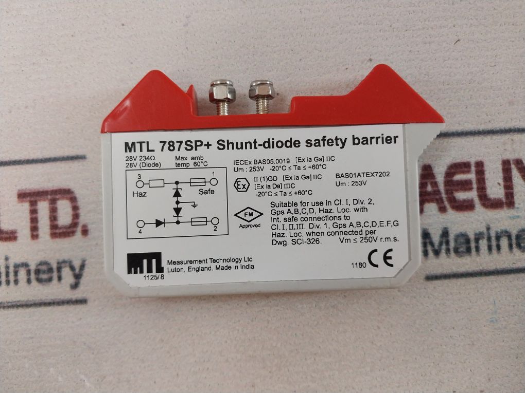 Measurement Technology Mtl 787Sp+ Shunt-diode Safety Barrier