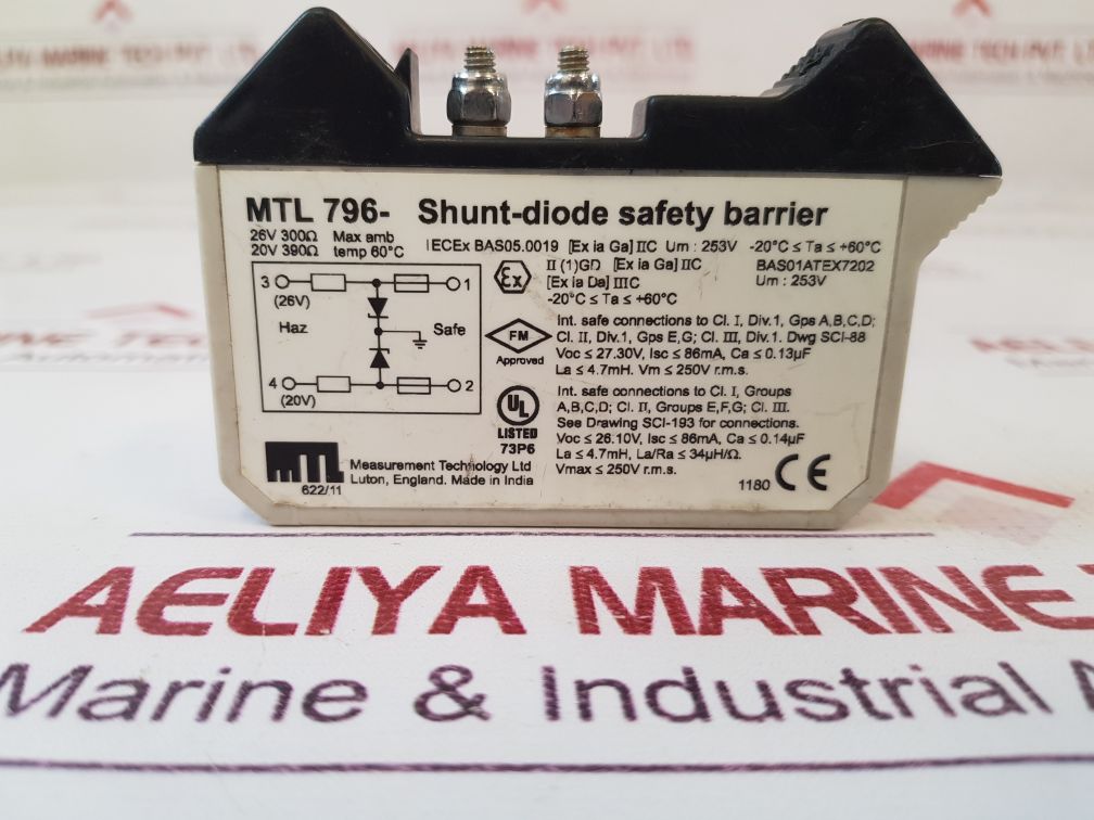 Measurement Technology Mtl 796- Shunt-diode Safety Barrier