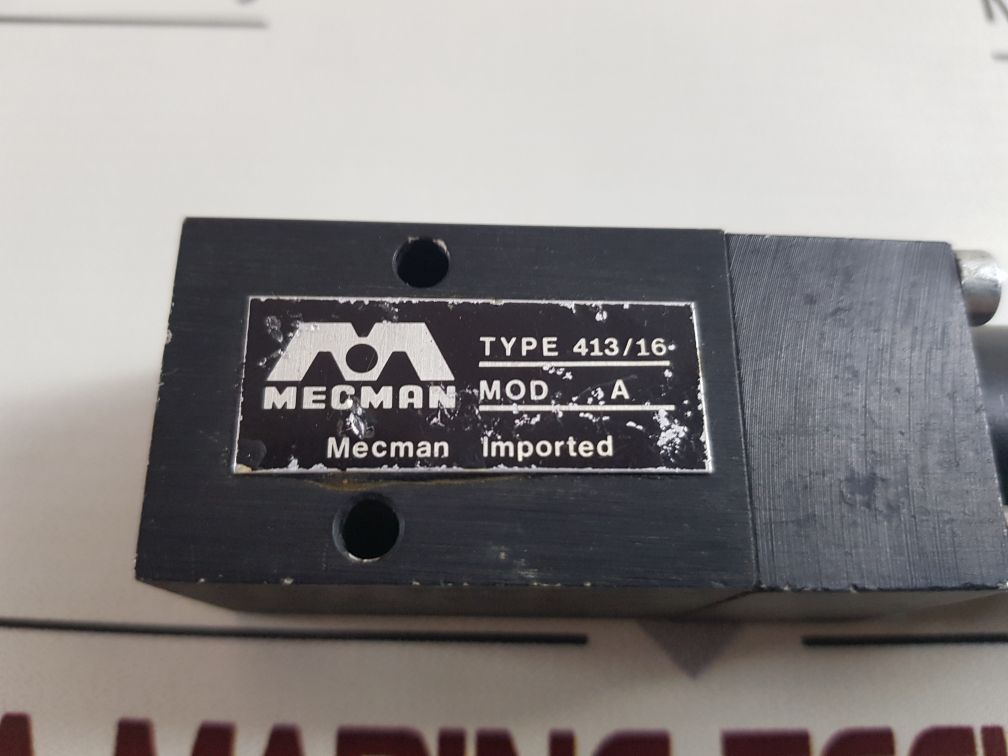 Mecman 413/16 pneumatic valve
