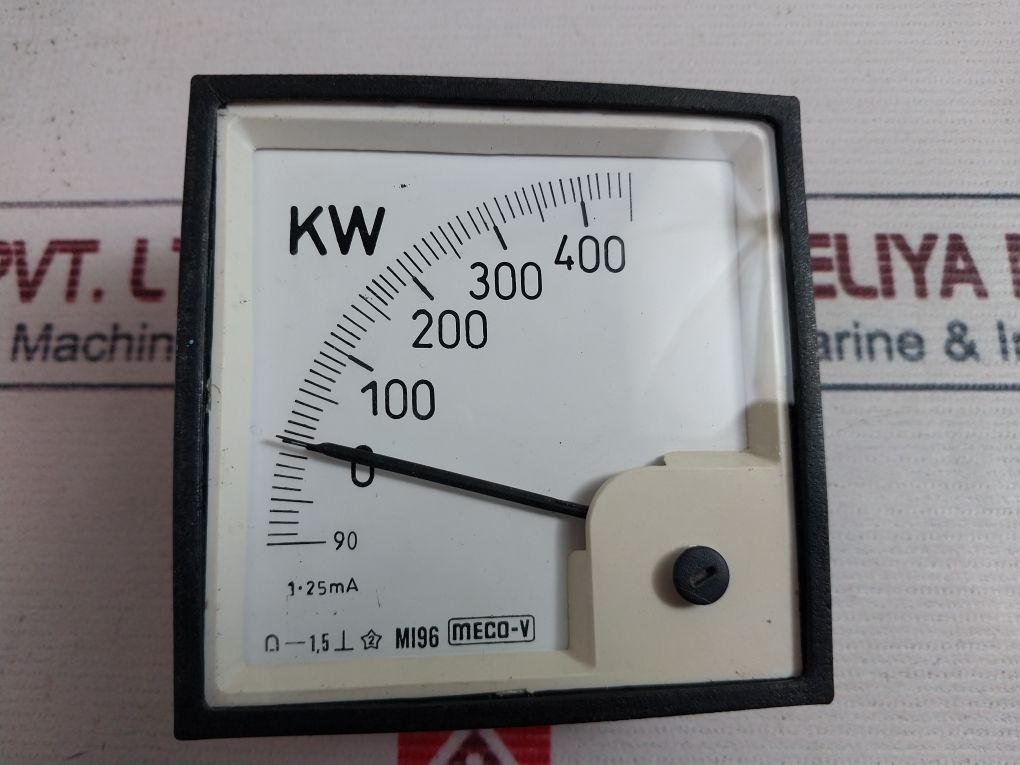 Meco-v Mi96 Analog Panel Meter -90 To 400 Kw