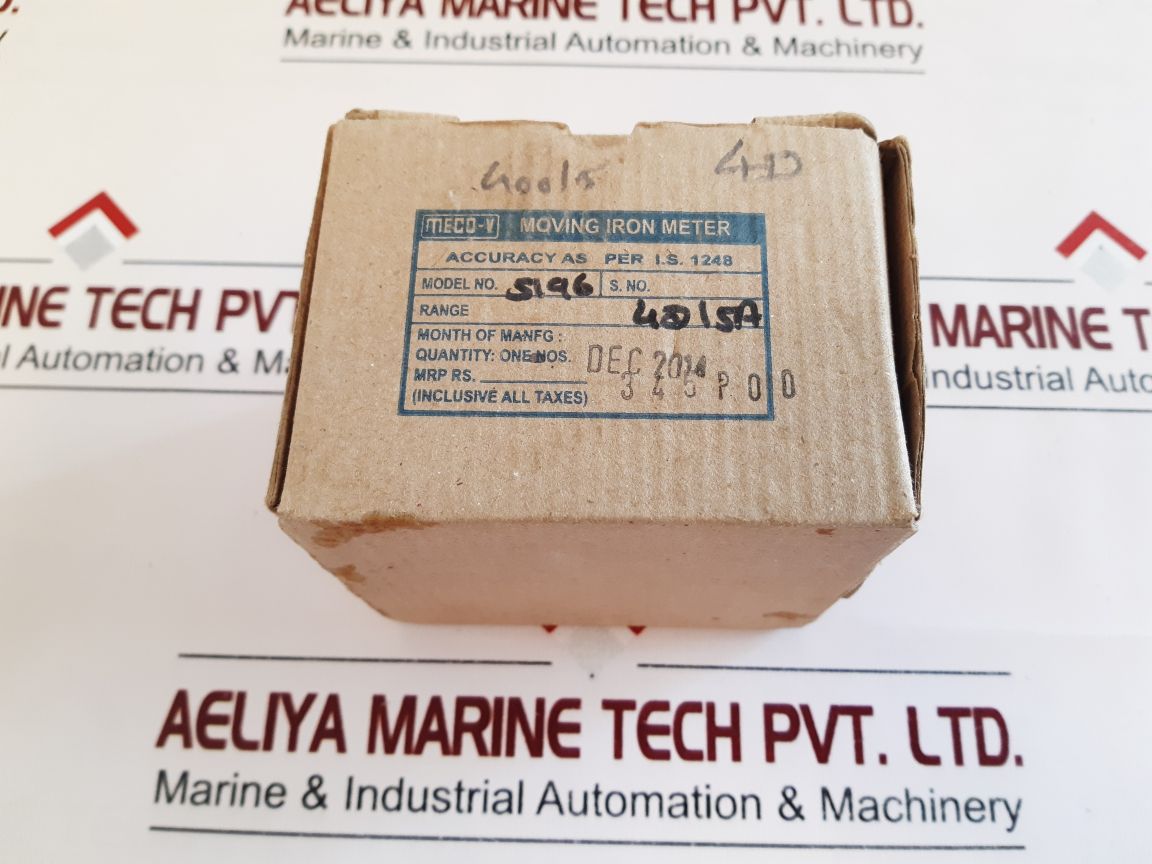 Meco-v Si96 Moving Iron Meter 0-400A
