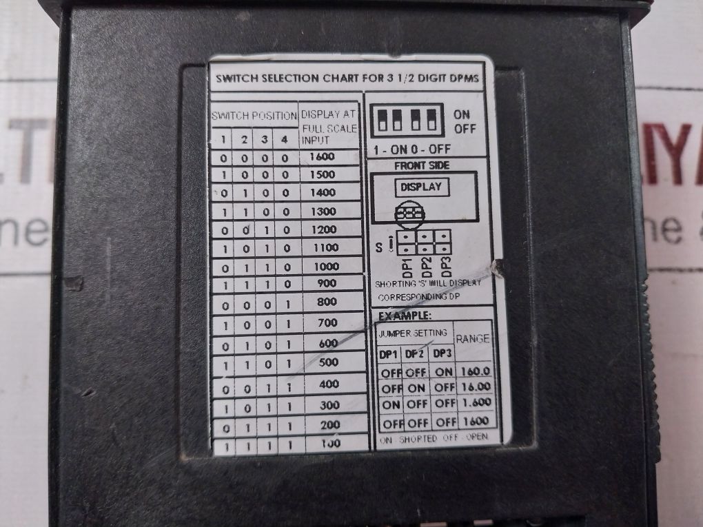Meco Smp35Srs Digital Panel Meter 0-1A Ac