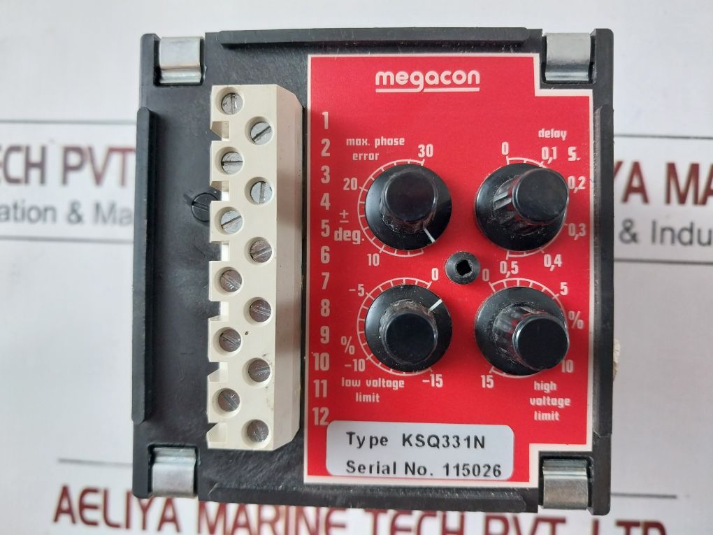 Megacon Ksq331N Sync Check Synchronising Indication Control Relay 100/120V