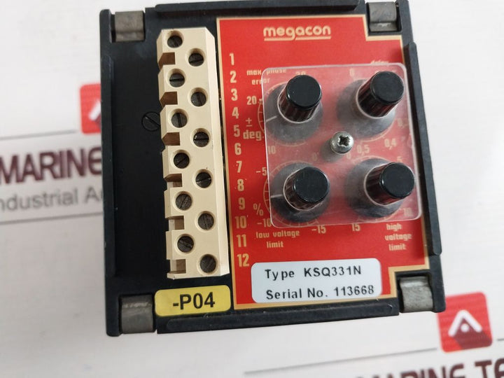 Megacon Ksq331N Sychronising Indication Control Relay 380/440V 50/60Hz