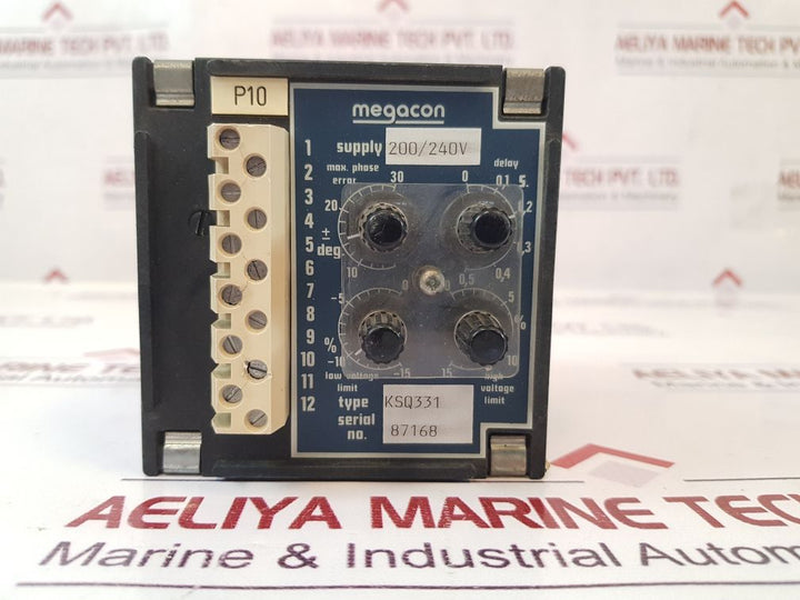 Megacon Ksq331N Sync Check Sychronising Indication Control Relay 200240V