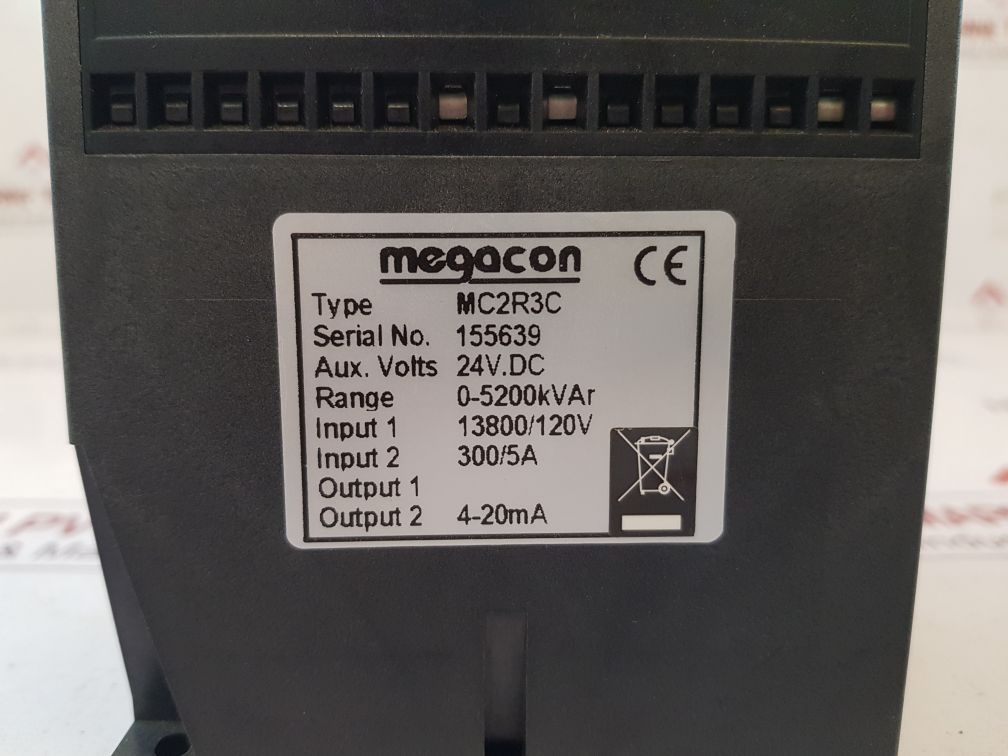 Megacon Mc2R3C Power Transducer 0-5200Kvar