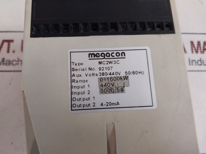 Megacon Mc2W3C Power Transducer 0-1600Kw