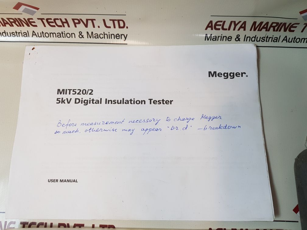 Megger Mit520/2 5Kv Digital Insulation Tester