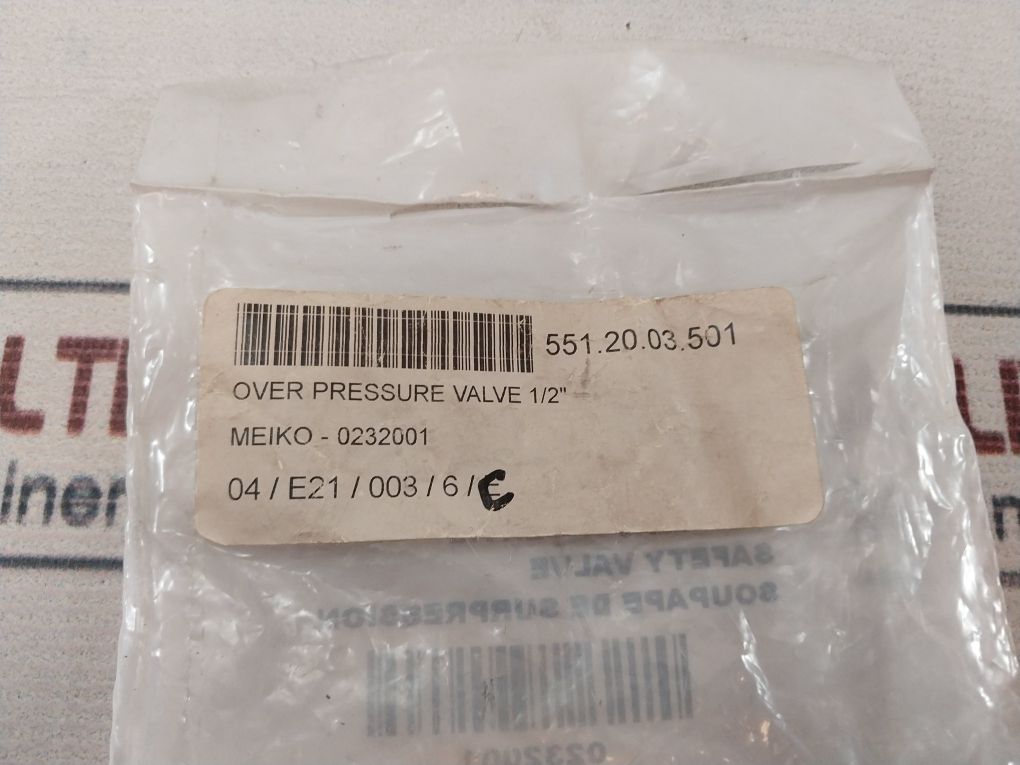 Meibes Cw617N Safety Valve