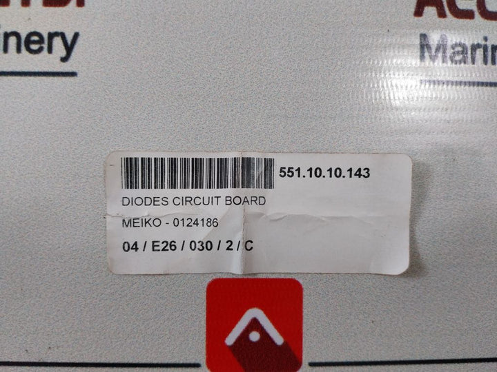 Meiko 0124186 Display Printed Circuit Board Sap-3